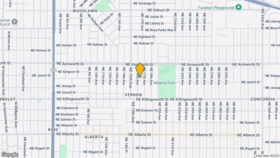 5814 NE 16th Ave Map and Location Details
