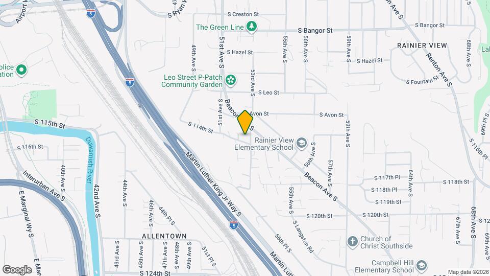 5154 S Augusta St Map and Location Details