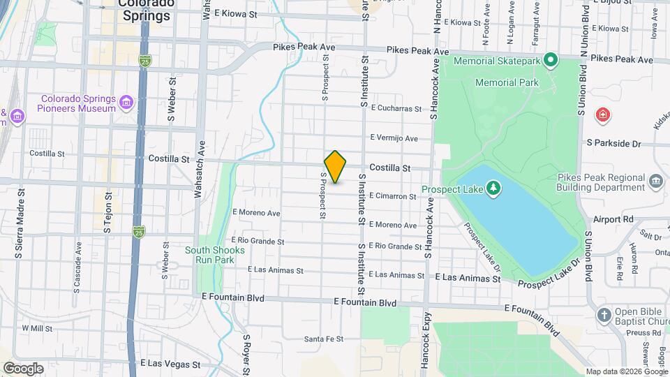 814 E Cimarron St, Unit 1 Mapa y Detalles de la Ubicación