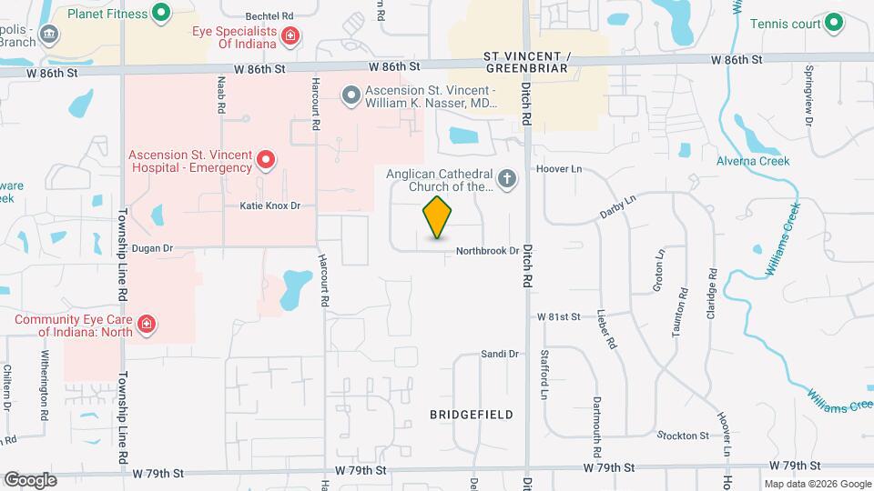 1608 Northbrook Dr Map and Location Details