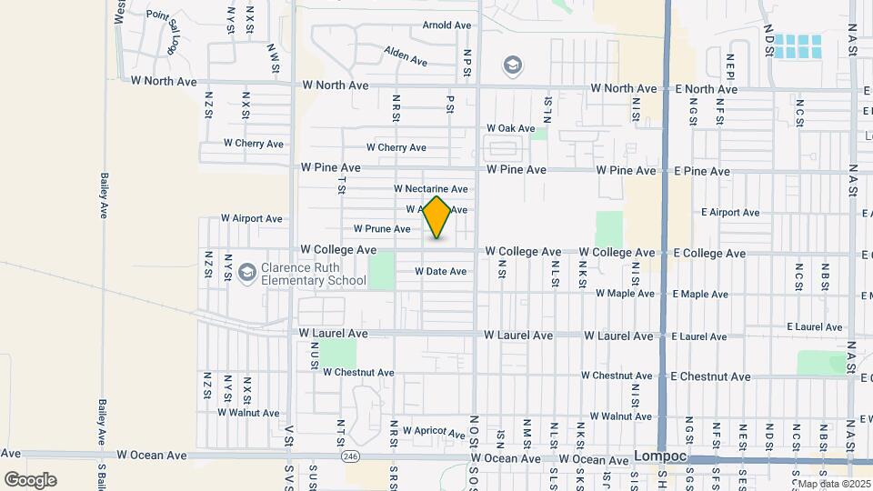 909 W College Ave Map and Location Details