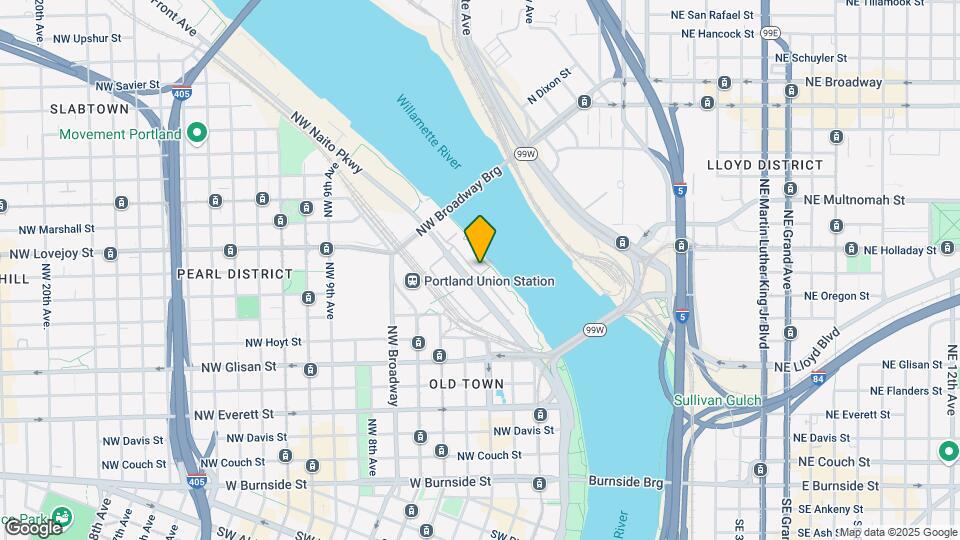 840 NW Naito Pkwy Map and Location Details