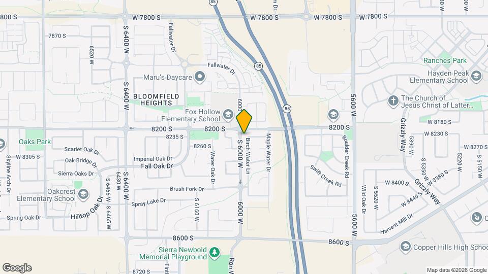 8244 Birch Water Ln Map and Location Details
