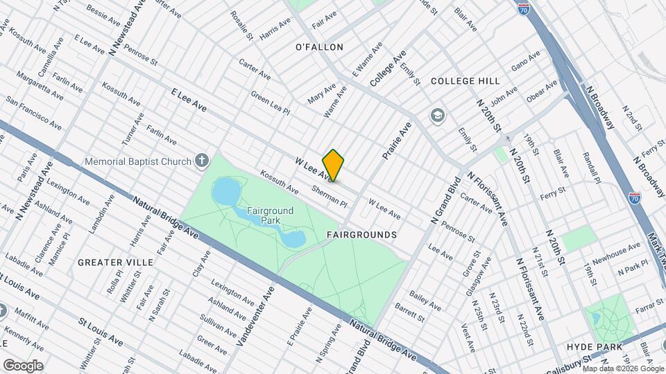 3844 Lee Ave Map and Location Details