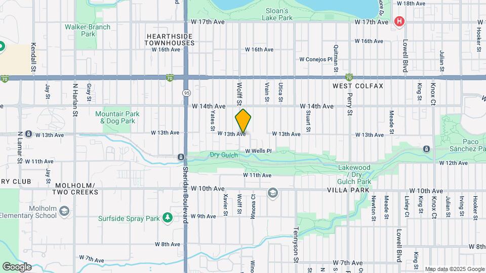 4754 W 13th Ave Map and Location Details