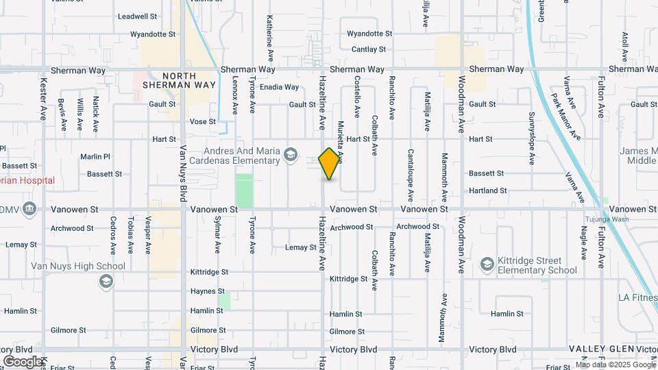 6840 Hazeltine Ave Map and Location Details