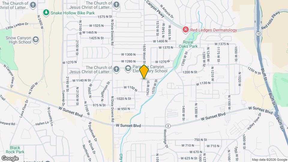 1162 N 1650 W Map and Location Details