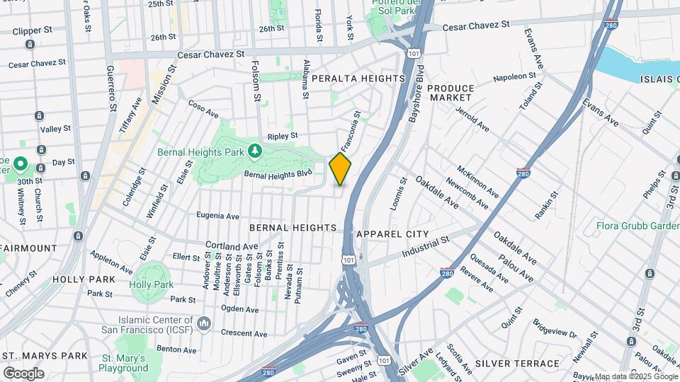 560 Franconia St Map and Location Details