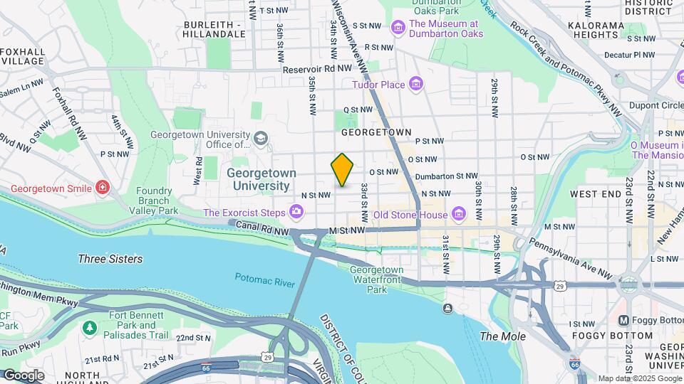 3333 N St Nw Map and Location Details