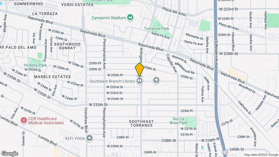 23027 Arlington Ave Map and Location Details
