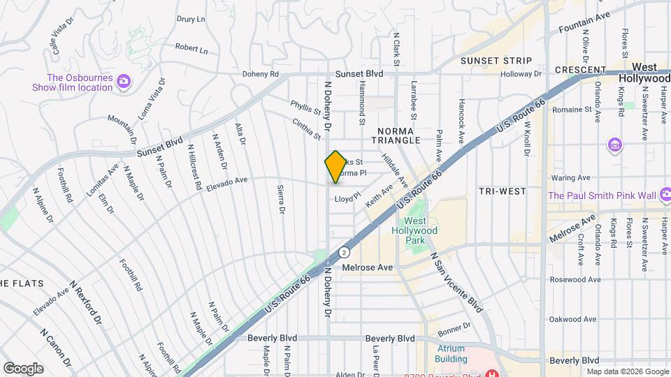 9050 Elevado Ave Mapa y Detalles de la Ubicación