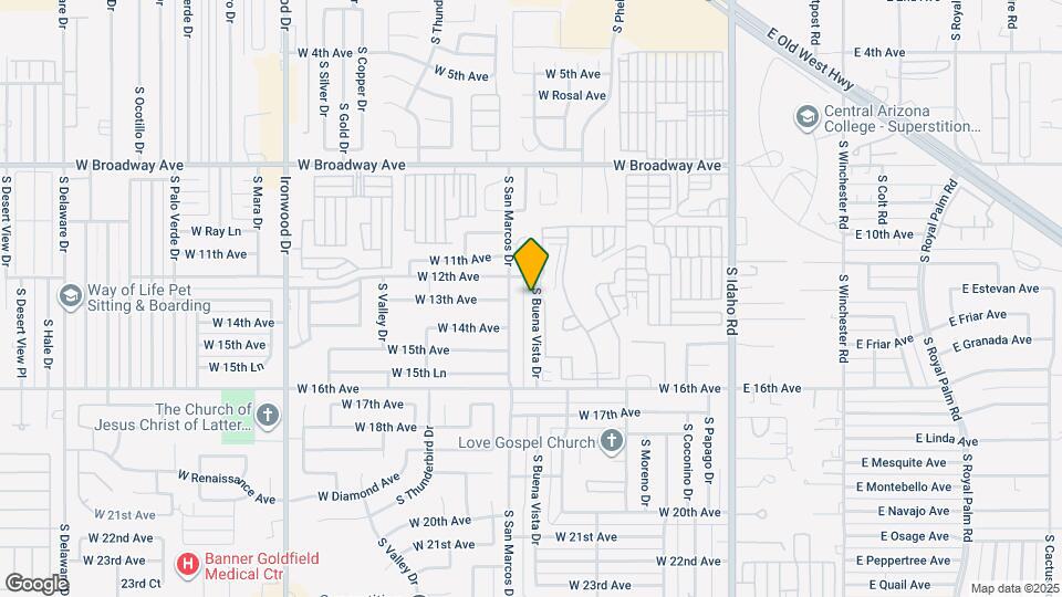 1256 S Buena Vista Dr Map and Location Details