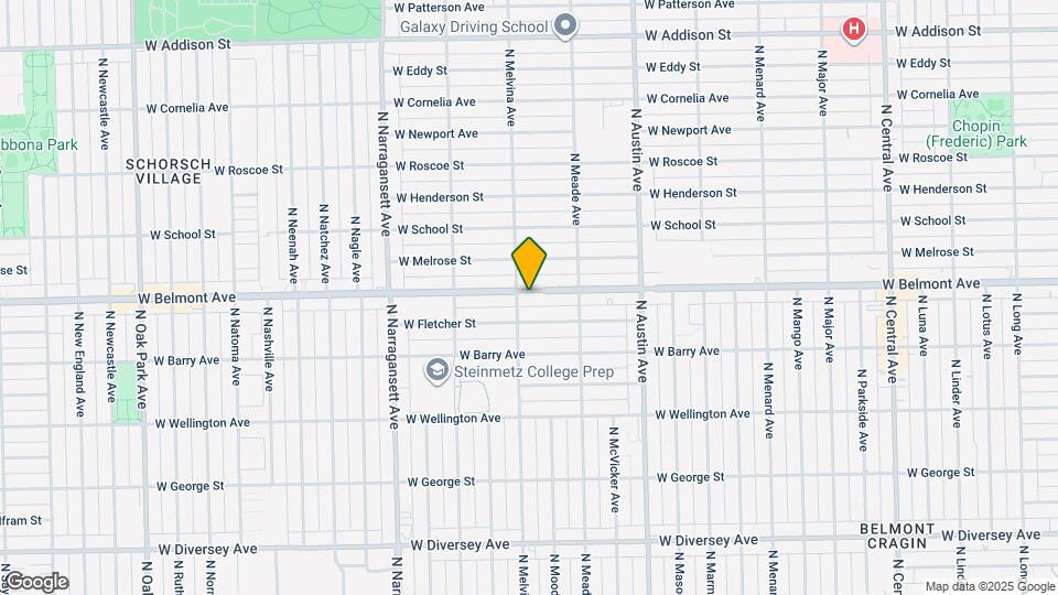 6151 W Belmont Ave Map and Location Details