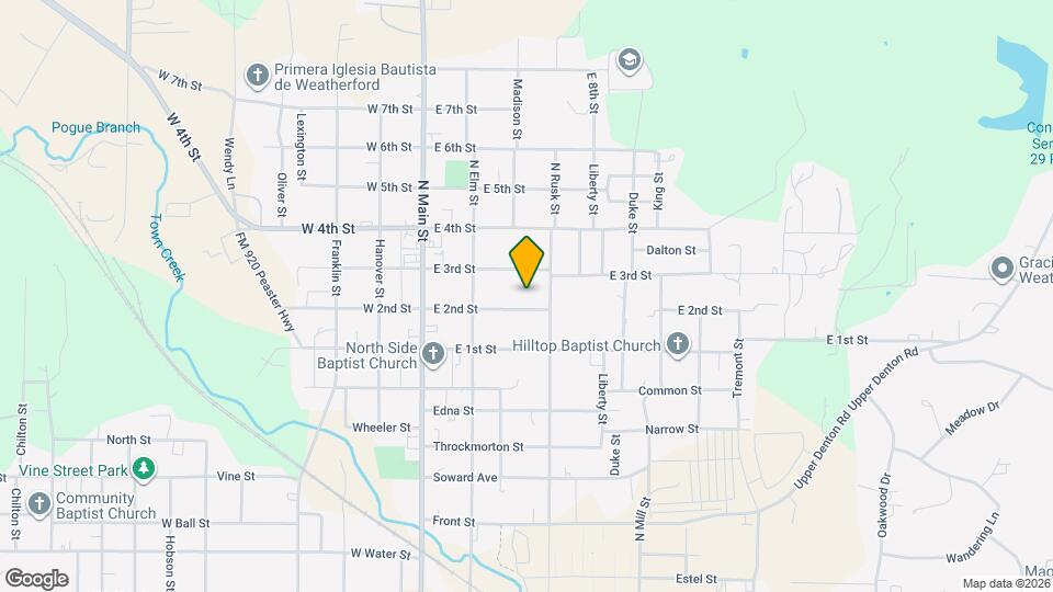 303 E 2nd St Map and Location Details