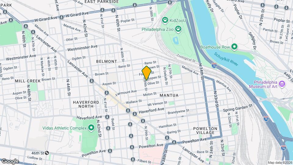 725 N 39th St Map and Location Details