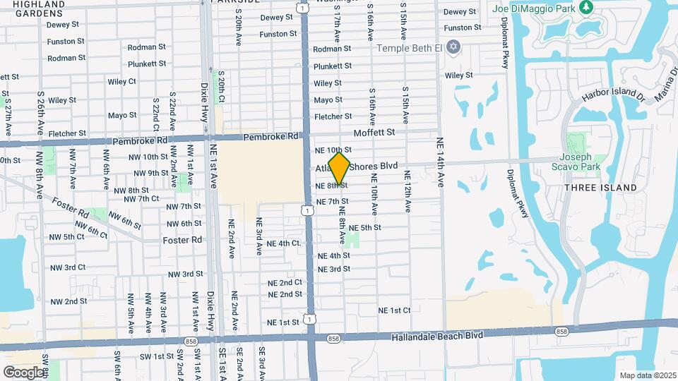722 NE 8th St Map and Location Details