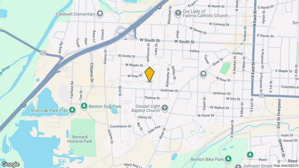 613 Jefferson St Map and Location Details