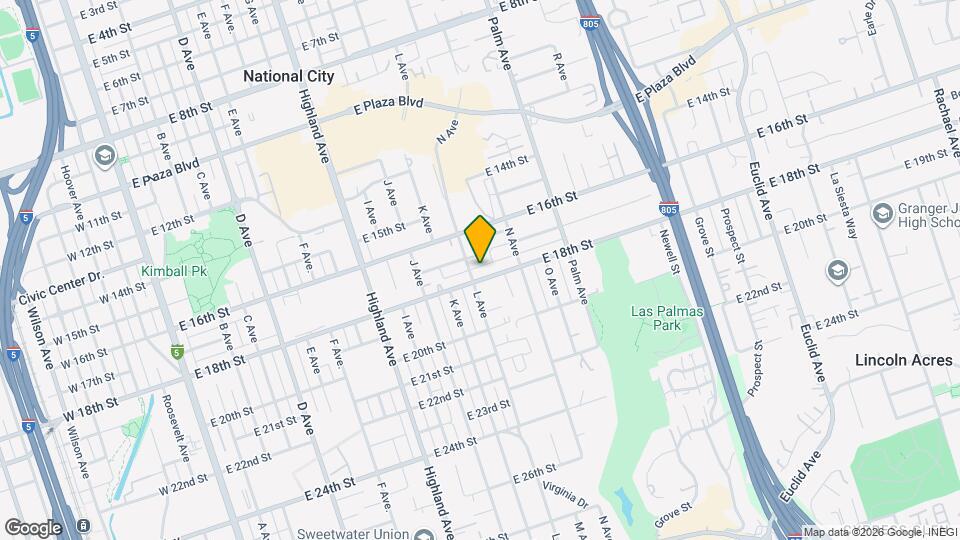 1733 L Ave Map and Location Details