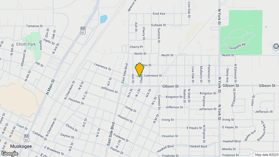 1153 Cherry St Map and Location Details