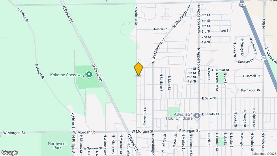 2522 N Webster St Map and Location Details