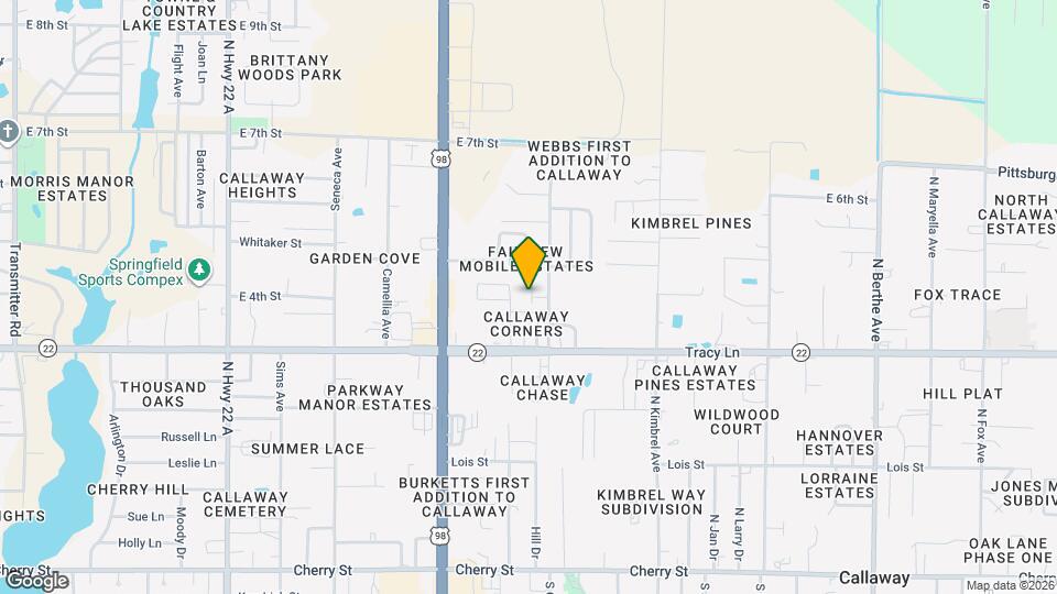 5876 Tyndall Pl Map and Location Details