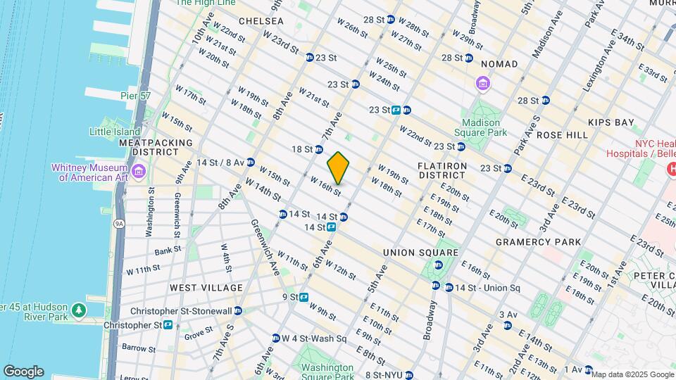 119 W 16th St Mapa y Detalles de la Ubicación