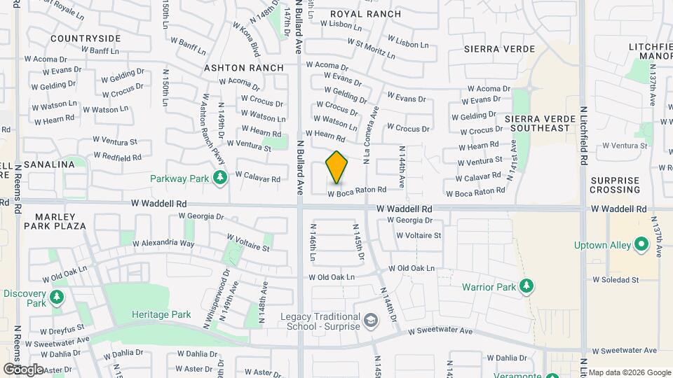 13916 N 145th Ln Map and Location Details