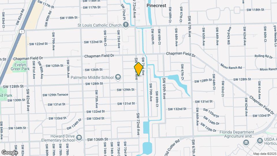 12741 SW 72nd Ave Map and Location Details