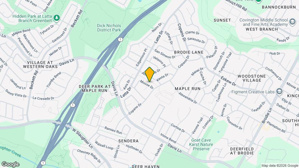 4516 Moose Dr Map and Location Details