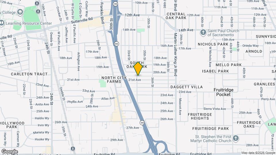 3401 21st Ave Map and Location Details