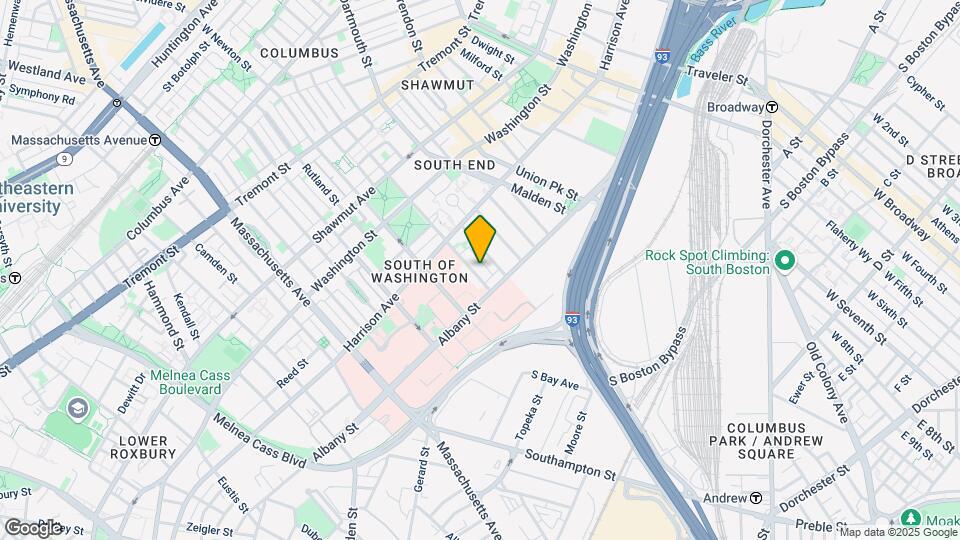 94 E Brookline St, Unit 2 Map and Location Details