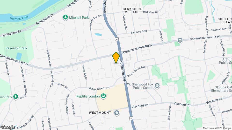 675 Wonderland Rd S Map and Location Details