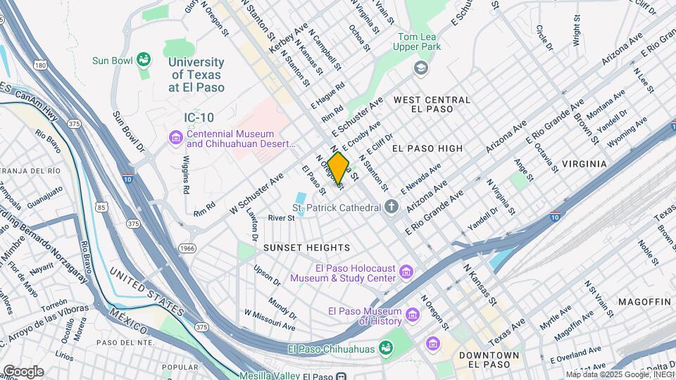 1401 N Oregon St Map and Location Details