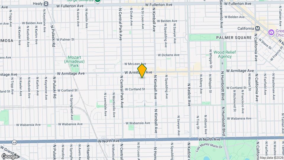1934 N St Louis Ave Map and Location Details