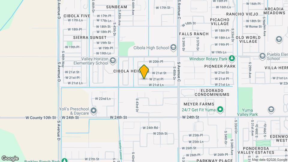 4287 W 21st Pl Map and Location Details