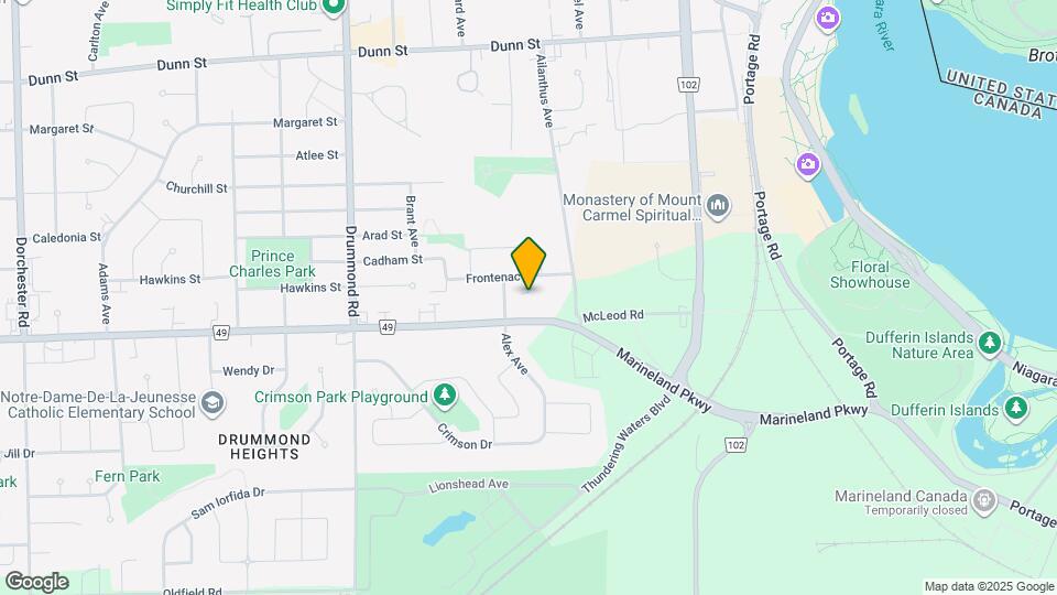 5852 Frontenac St Map and Location Details