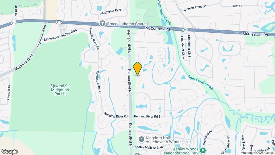 1644 Hammock Grove Ln Map and Location Details