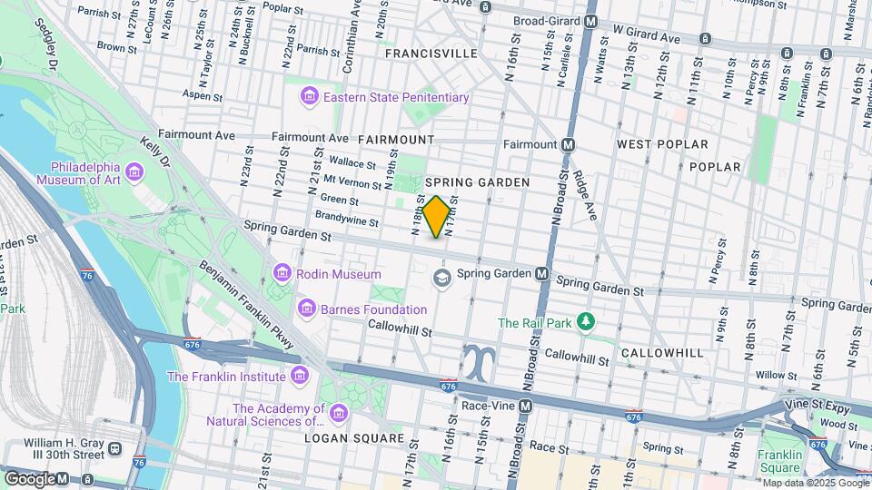 1711 Spring Garden St Map and Location Details