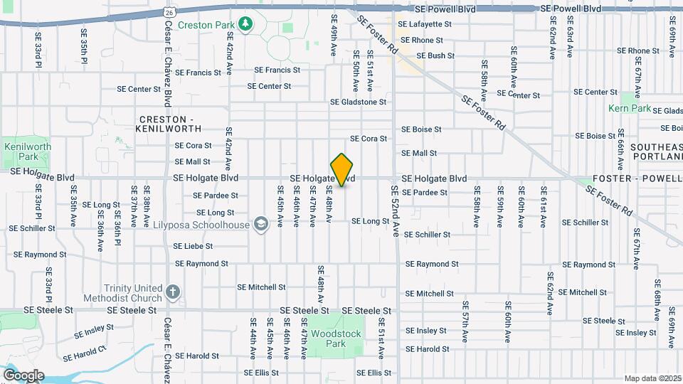 4527 SE 49th Ave Mapa y Detalles de la Ubicación