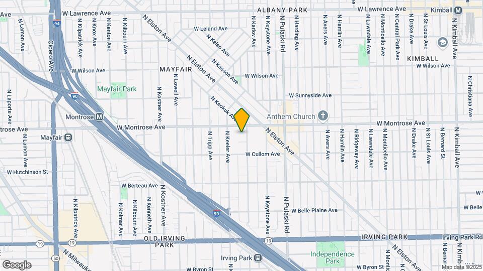 4342 N Kedvale Ave Map and Location Details