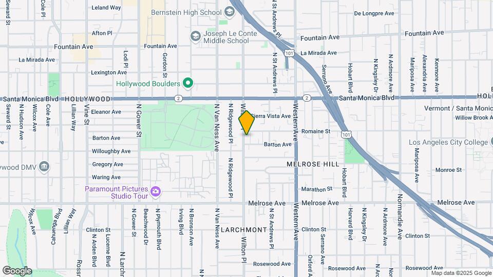 962 Wilton Pl Map and Location Details
