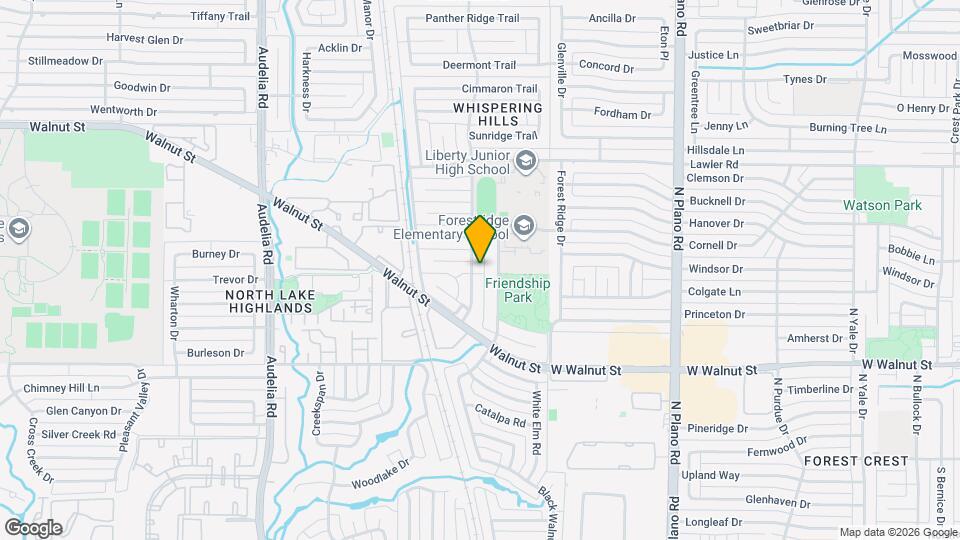 12614 Whispering Hills Dr Map and Location Details