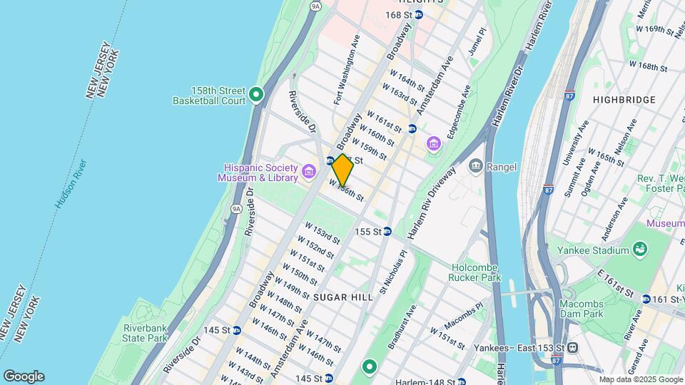 544 W 156th St Map and Location Details