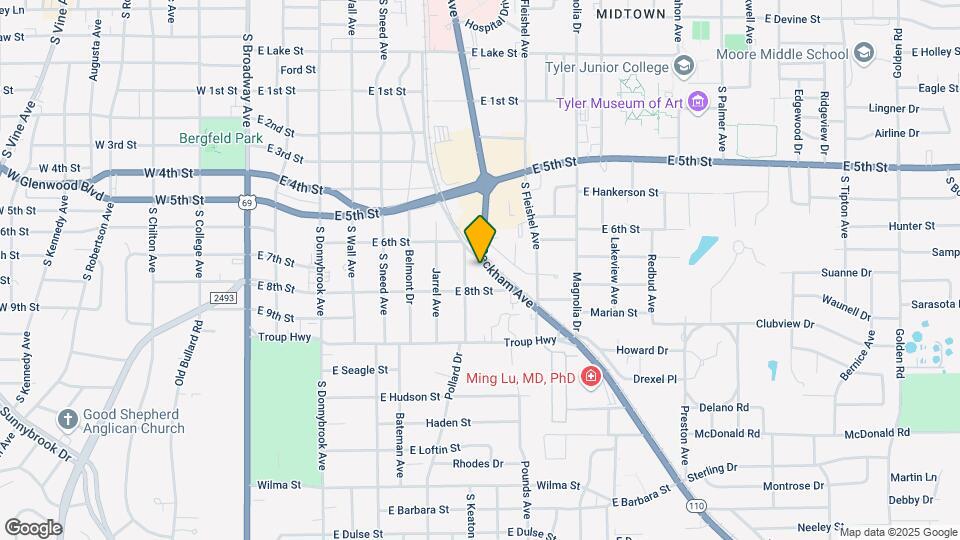1923 S Beckham Ave Map and Location Details