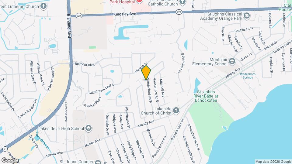 166 Vanderford Rd W Map and Location Details
