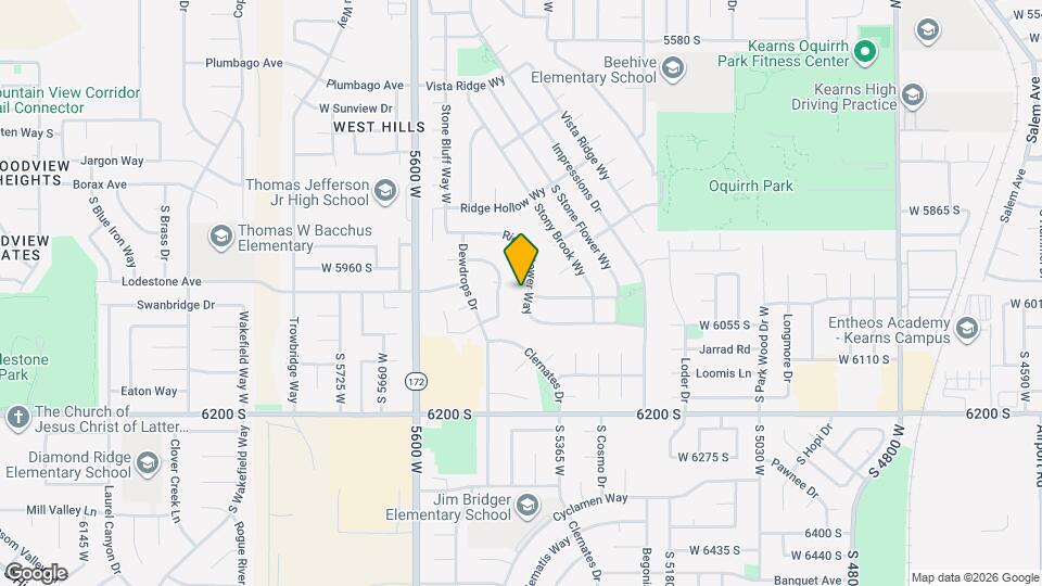 6002 S Ridge Flower Way Map and Location Details