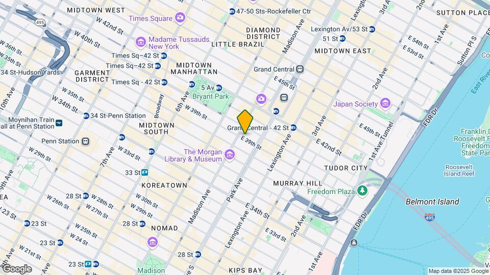 23 E 39th St Mapa y Detalles de la Ubicación