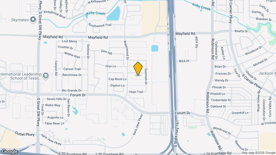 2028 Cap Rock Ln Mapa y Detalles de la Ubicación