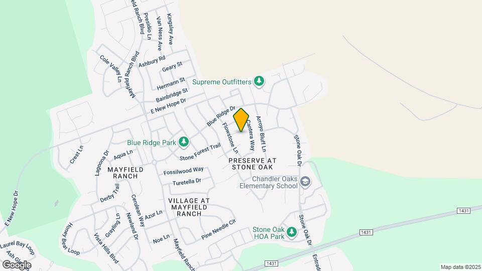 1109 Fossil Cove Map and Location Details