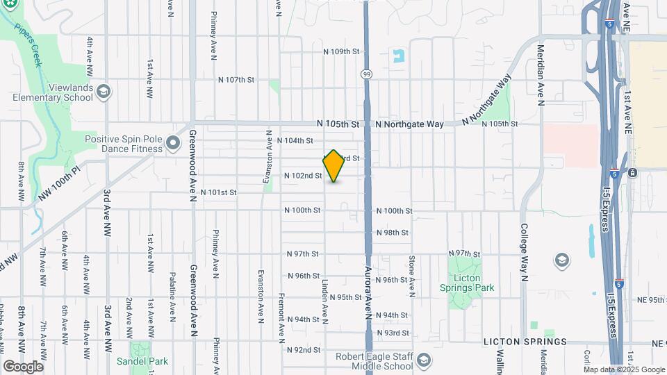 910 N 101st St Map and Location Details